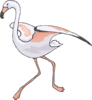 Running Flamingo Clip Art